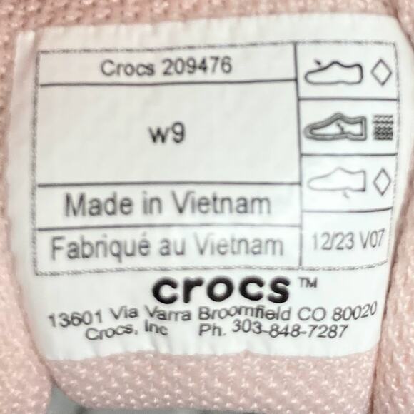 LiteRide by CROCS Light Gray & Pink Sneaker Women's Size 9W EUC - Picture 8 of 8